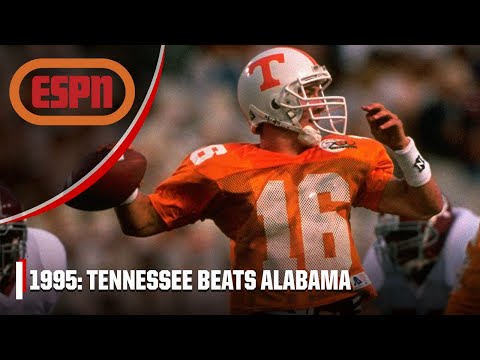 Peyton Manning & the Tennessee Vols DOMINATE Alabama in 1995 🏈 | Iconic Moments