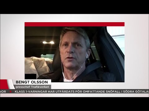 Omfattande halkvarningar - "Kan bli riktigt besvärligt" - Nyheterna (TV4)