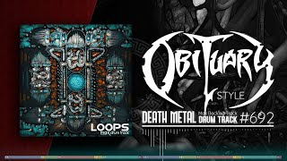 Death Metal Drum Track / Obituary Style / 175-120 bpm
