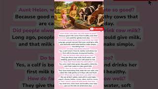 Easy English Conversation for Beginners l From Farm to Table How Milk Really Happens