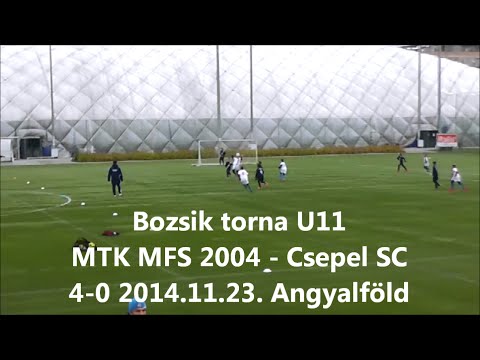Bozsik torna U11 MTK MFS 2004 - Csepel SC 4-0 2014.11.23. Angyalföld