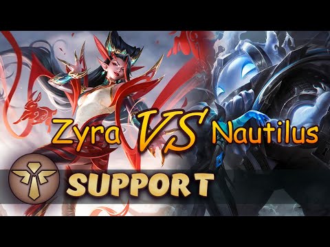 Zyra & Caitlyn vs Nautilus & Ezreal | Support | Full game | League of Legends - patch 25.14