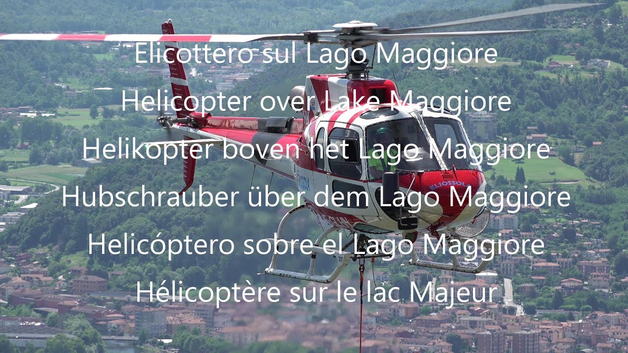 Helicopter over Lake Maggiore