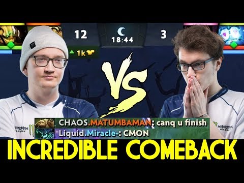 MIRACLE OD vs MATUMBAMAN Pudge Epic Mid Battle No Mercy 7.22 Dota 2