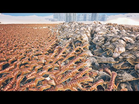 30,000 Velociraptors Vs Werewolves | Ultimate Epic Battle Simulator | UEBS