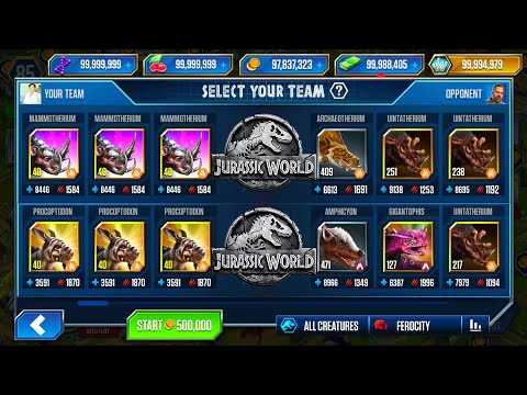 GOLDEN REWARDS PACK MAMMOTHERIUM, PROCOPTODON - JURASSIC WORLD THE GAME