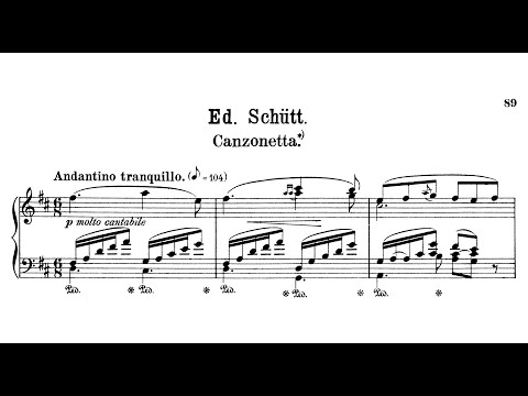 Eduard Schütt | Canzonetta, Op.28/2