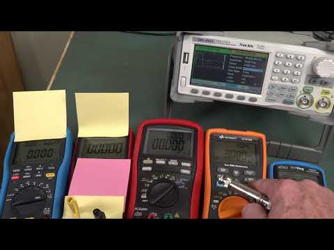 Playing with short current pulses on multimeters