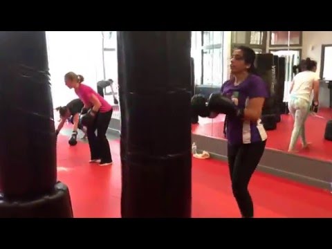 This is how our kickboxing class does it Tuesday mornings with Nate The Snake Andrews! Cardio Boxing