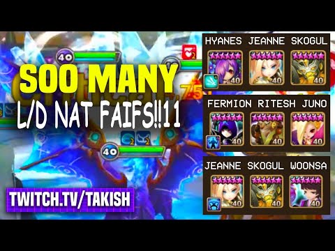 L/D Nat 5's of G3 Guild Siege! Scary... - Takish Twitch Stream