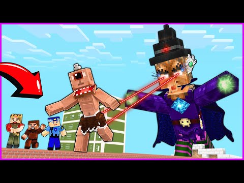 KÖTÜ BÜYÜCÜ BİZE SALDIRIYOR! 😱 - Minecraft