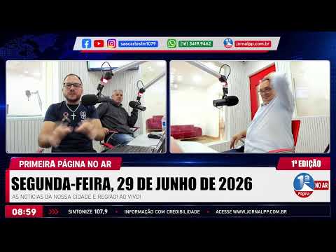 Jornal Primeira Página no Ar – 1ª EDIÇÃO – AO VIVO! 🔴🚨 29 DE JUNHO DE 2026.