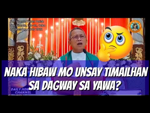 Unsay timailhan sa dagway sa yawa? #homilia #catholic @padrecianoubod#inspirational