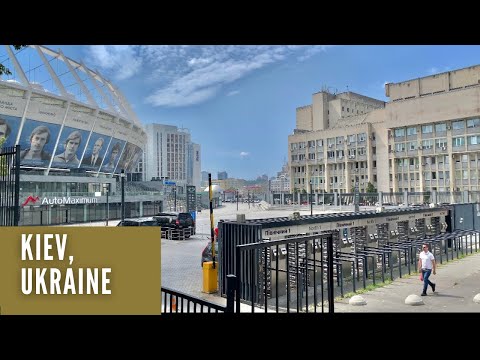 Kiev, Ukraine Street Tour- Summer in the city of Kiev, July 2021