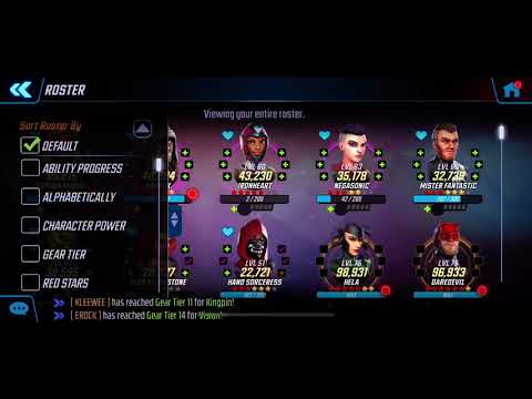 Scream unlock and level up (MSF Marvel Strike Force)