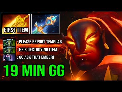 100% PURE CANCER Made Enemy Destroying ITEM with 16Min Radiance & 19Min GG 9K MMR Ember Spirit DotA2