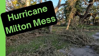 Hurricane Milton Aftermath: Bradenton, FL Backyard Cleanup Tour