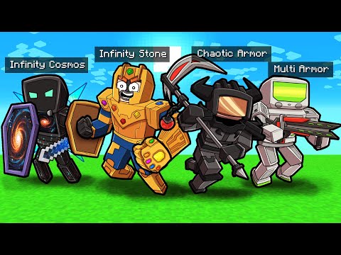 Atlantic Craft - Minecraft - Collecting EVERY OVERPOWERED Armor in Minecraft! (Scramble HARDCORE)