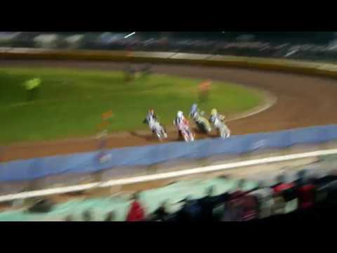 2017 Darcy Ward DW#43 Invitation at Poole, Kyle Newman crash.