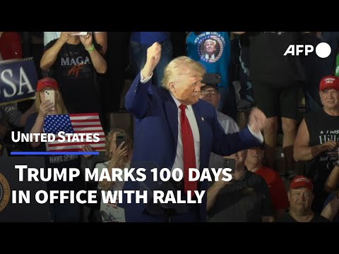 'I love what the president is doing': Trump marks 100 days in office with campaign-style rally | AFP