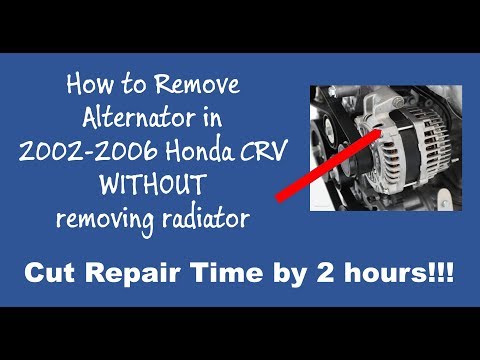 How to Remove 2005 Honda CRV Alternator Without Removing Radiator (Part 1)