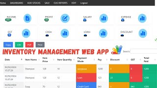 Inventory & Store (POS) Web App using Google Sheets and Apps Script | P1
