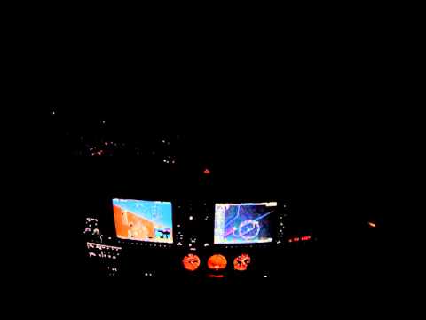 Night VFR (NVFR) Salzburg (LOWS) 18.04.2013 (HD without Music)