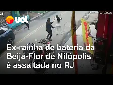 Ex-rainha de bateria da Beija-Flor de Nilópolis é assaltada no RJ