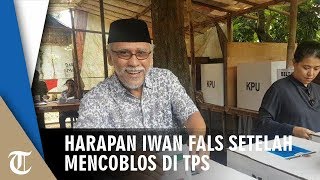 Nyoblos di TPS 06, Iwan Fals Ditemani Istri dan Putrinya