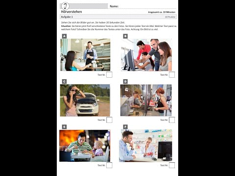 ÖSD A1 PART 1 - German listening task / preparation Nr. 10