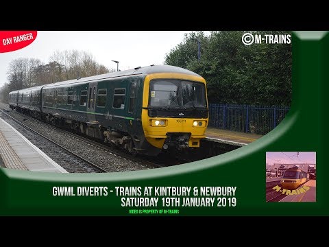 GWML Diverts - Trains at Kintbury & Newbury - 19/01/19