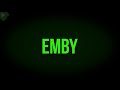 4k Emby 2 Green Black Background