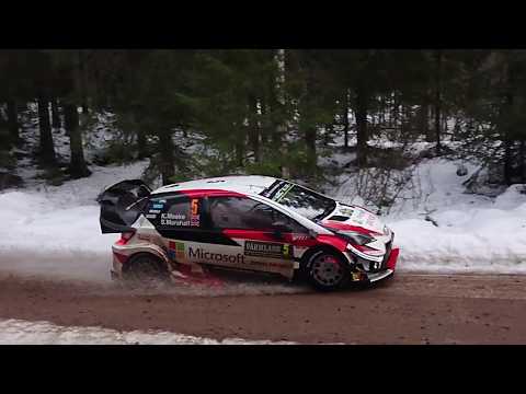 Rally Sweden WRC 2019-02-16 SS14 (Vargåsen 2) at Älgtjärn - Meeke