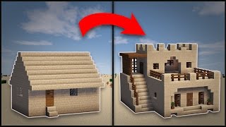 Minecraft: How To Remodel A Desert Village Large House