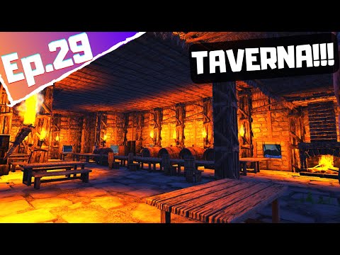 Ark gênesis 2 Ep.29: Construindo UMA TAVERNA MEDIEVAL. Ark Survival Evolved