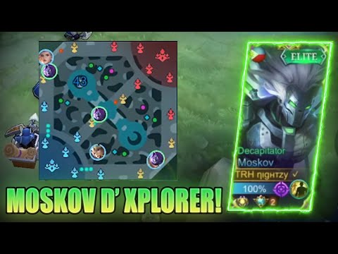 MOSKOV WANDERER! HOW TO PLAY TRIPLE LANE MOSKOV! ADJUST TO THE HIGHEST LEVEL! - MLBB