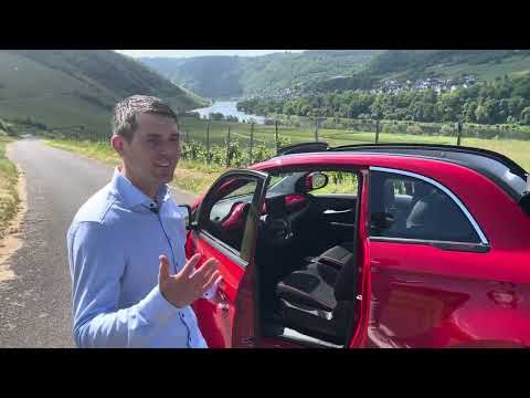 500e Red Teil 3. Der elektrische Kleinwagen von Fiat als schönes Cabrio / Auto Klaus in Zell Mosel