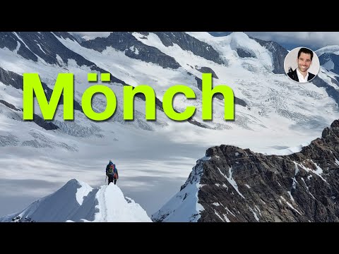 Switzerland mountain climbing - Mönch - South ridge traverse