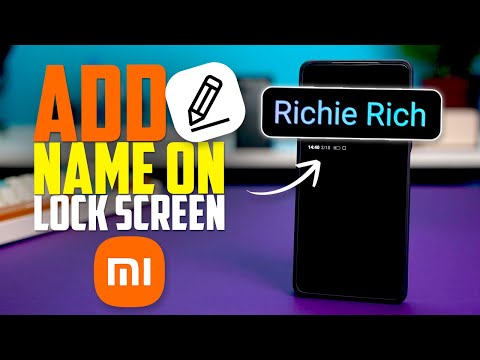 How to Add Your Name on Lock Screen in Xiaomi Device | Set Name on Xiaomi Lock Screen