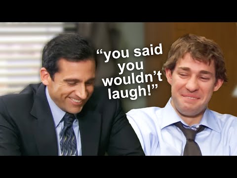 steve making john krasinski break for 8 minutes straight | The Office Bloopers | Comedy Bites