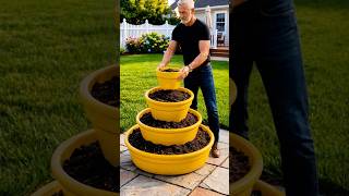 DIY Tiered Flower Planter That Makes Your Garden Look Amazing 🌸🪴