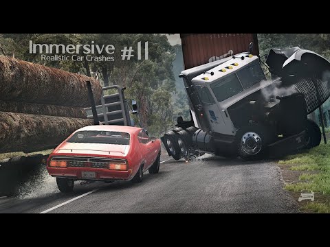 Immersive Realistic Car Crashes #11 - BeamNG Drive