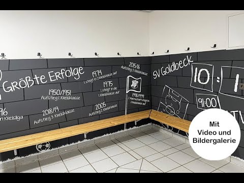 Die Heimkabine des SV Goldbeck erstrahlt in neuem Glanz