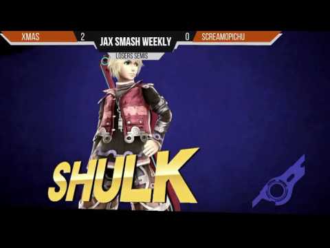 Jax Smash Weekly 5/12/16 - Xmas(Shulk) Vs. Screamo Pichu(Cloud,Corrin) LS