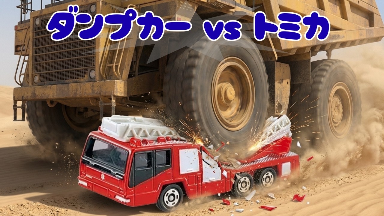 世界最大級ダンプカーCAT 797F　対トミカ