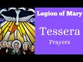 Tessera Prayers Legion of Mary Tessera Prayers