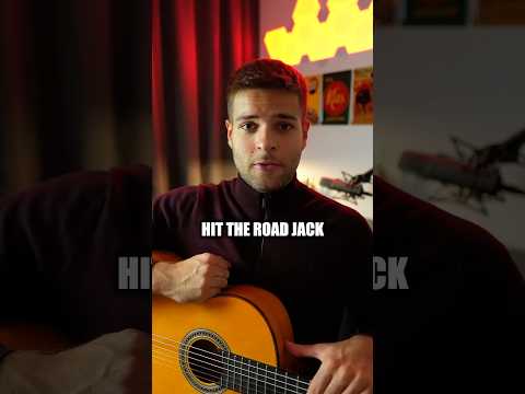 Hit The Road Jack - Ray Charles | classical guitar tutorial #shorts #guitarfingerstyle