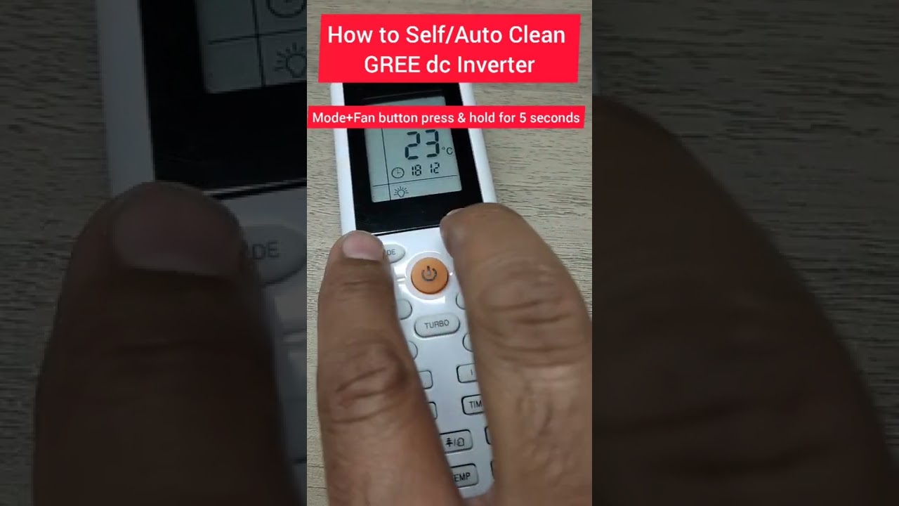 How to Self/Auto Clean GREE AC 2022 #shorts
