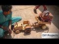 How To Make A DIY Hydraulic Tractor And Crane At Home Hydraulic Toys Cranes Tractors Trolls