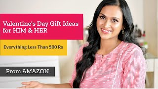 Valentine's Day Gifts Ideas For HIM/HER | Everything Below 500 Rs From Amazon |